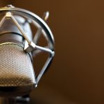 Podcast microphone. Image by Rick Harris. License: (CC BY-SA 2.0 https://creativecommons.org/licenses/by-sa/2.0/ )